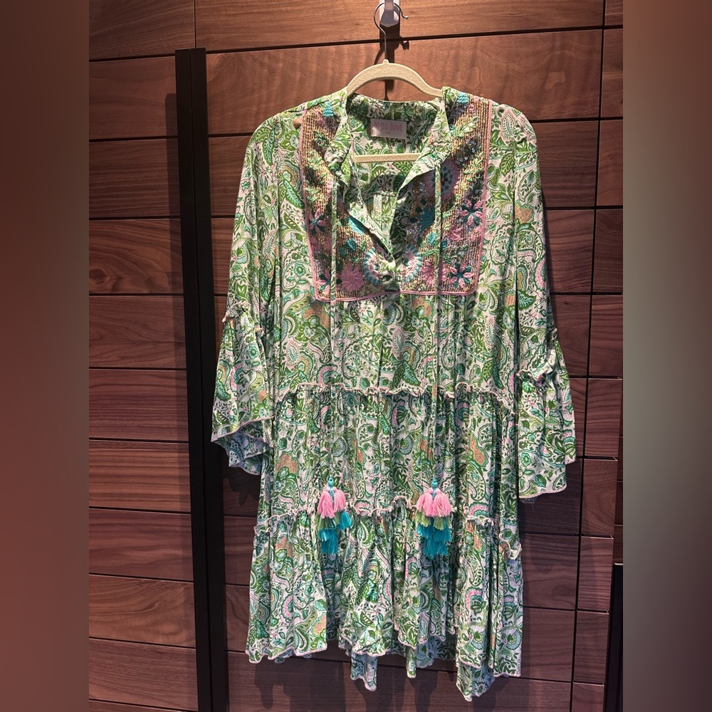 Miss June Faiz Mini Dress - Green